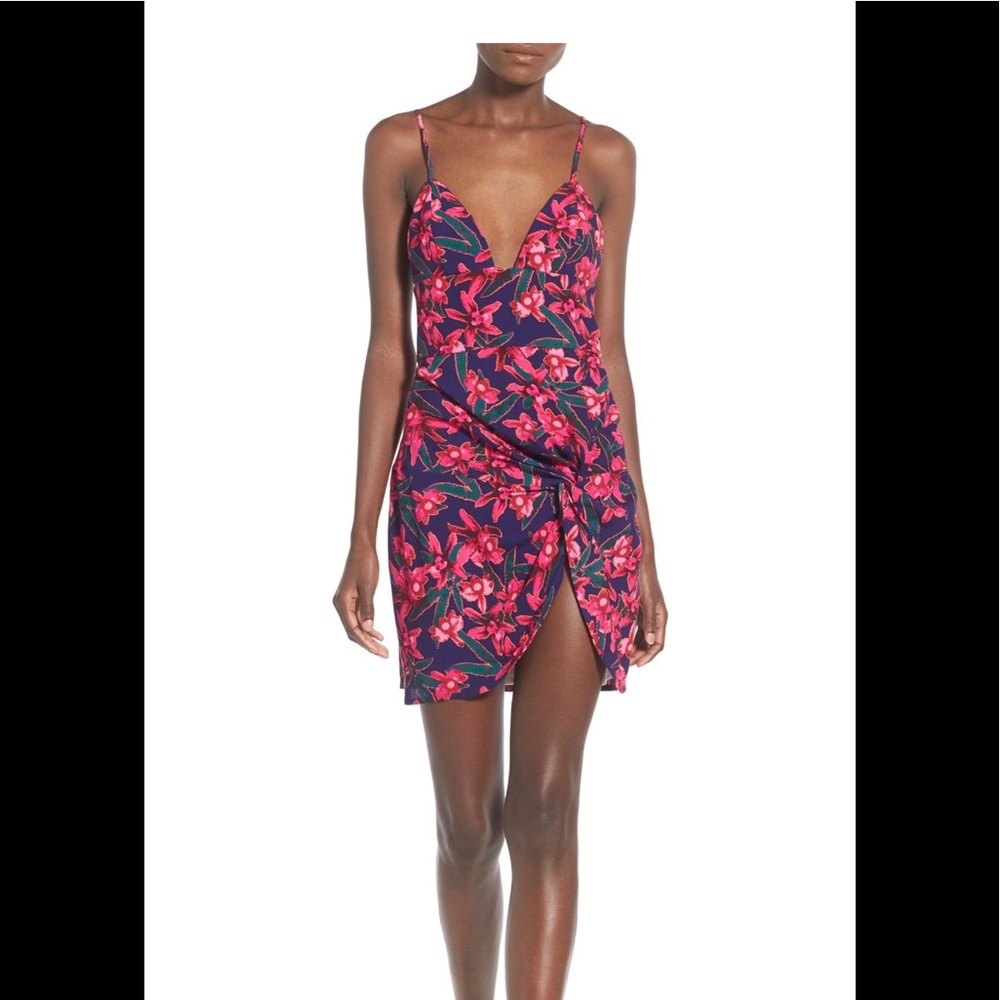 NBD ‘See You Again’ floral print mini dress